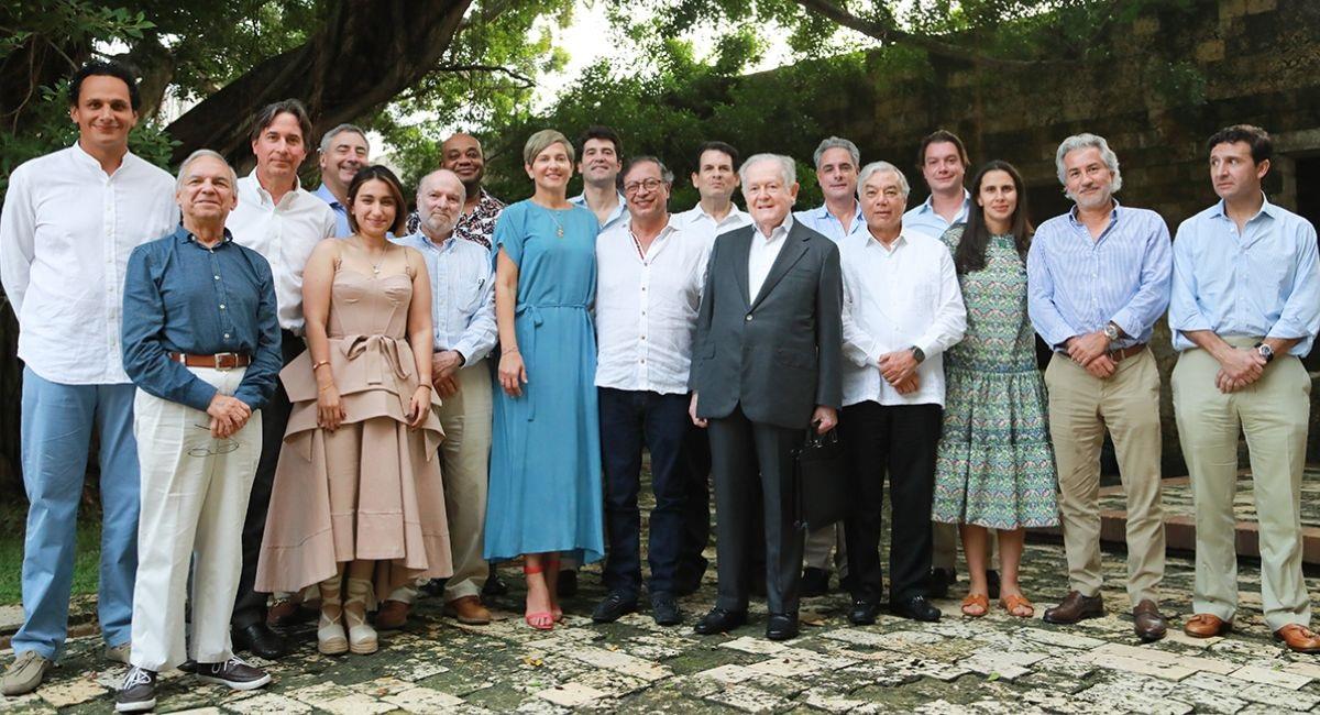 Reunión entre Gustavo Petro y algunos de los principales empresarios de Colombia. Foto: petro.presidencia.gov.co