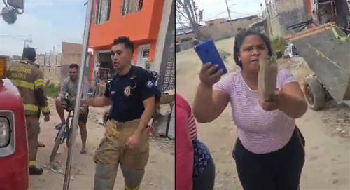 Venezolanos atacan e intentan robar a bomberos