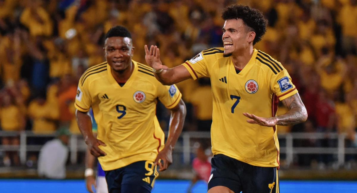 Luis Díaz fue figura con Colombia en la eliminatoria. Foto: Facebook FCF