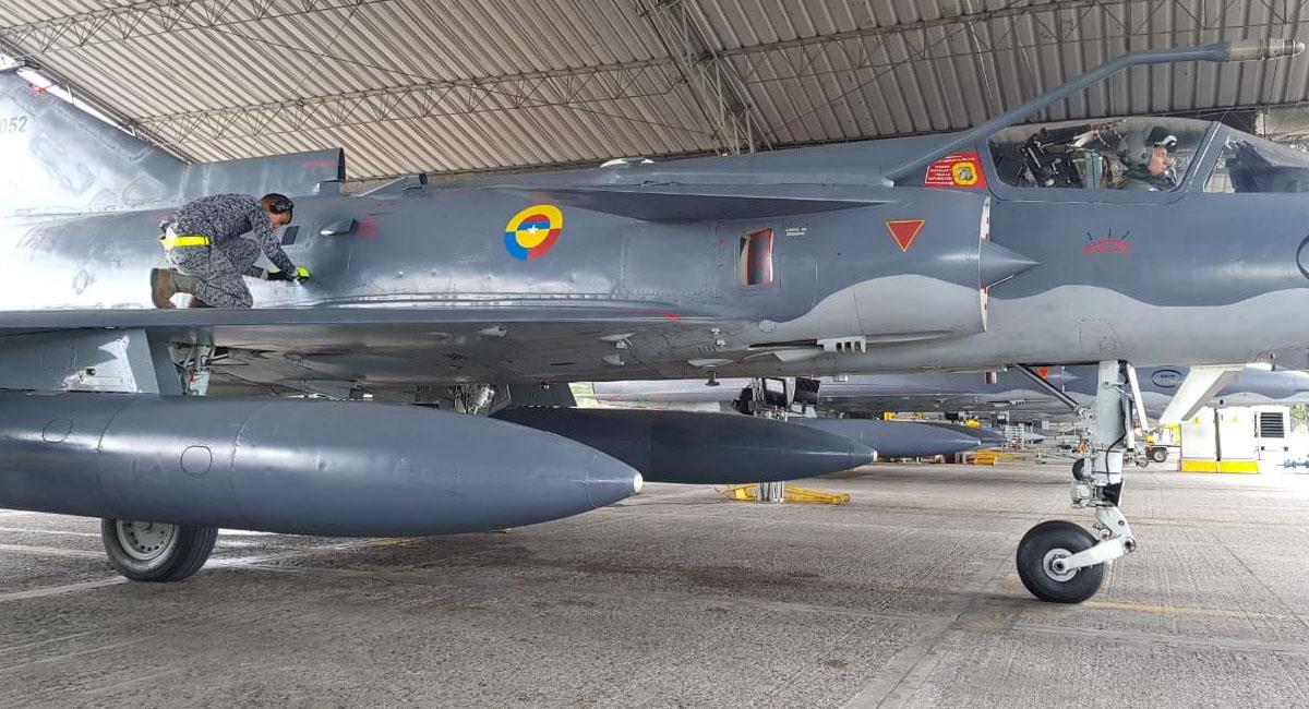Los K-Fir son los aviones de guerra de la FAC desde hace 30 años. Foto: Twitter @FuerzaAereaCol