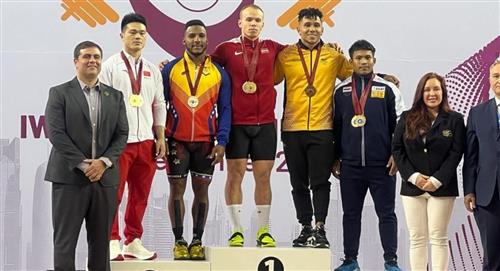 El pesista colombiano se quedó con el bronce en el Grand Prix Doha 2023 