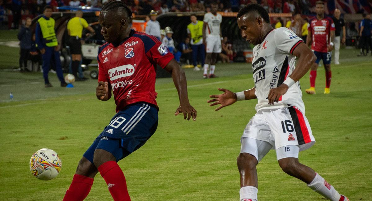 Edwuin Cetré es el referente del gol en el Deportivo Independiente Medellín. Foto: Twitter @alejandrocallef