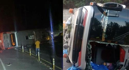 Grave accidente de bus en la Vía La Línea deja dos muertos y varios heridos