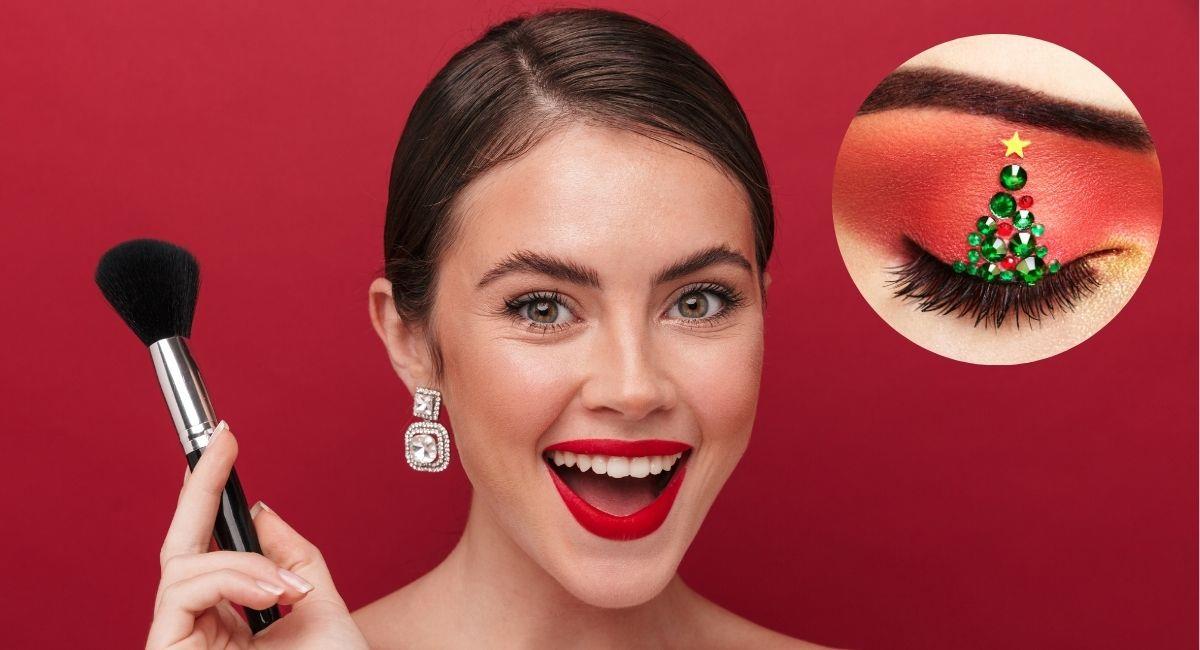 Estos maquillajes para navidad te sacarán de apuros. Foto: Shutterstock