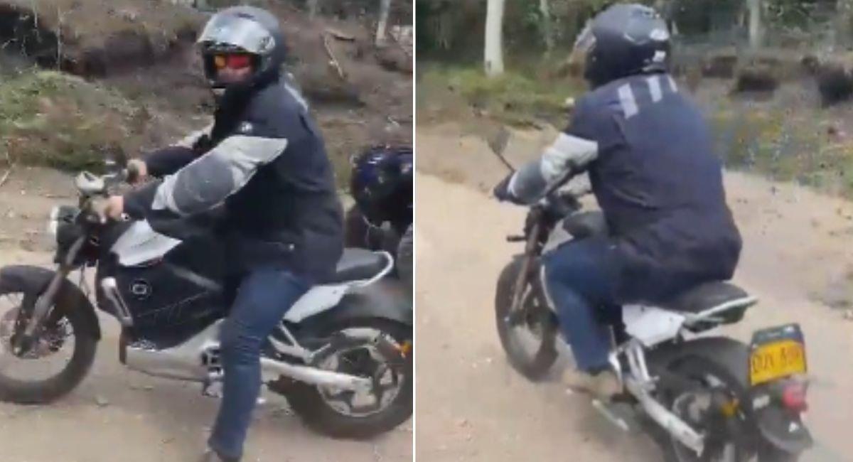 Iván Duque recorre las vías del país en motocicleta y se vuelve viral. Foto: Twitter