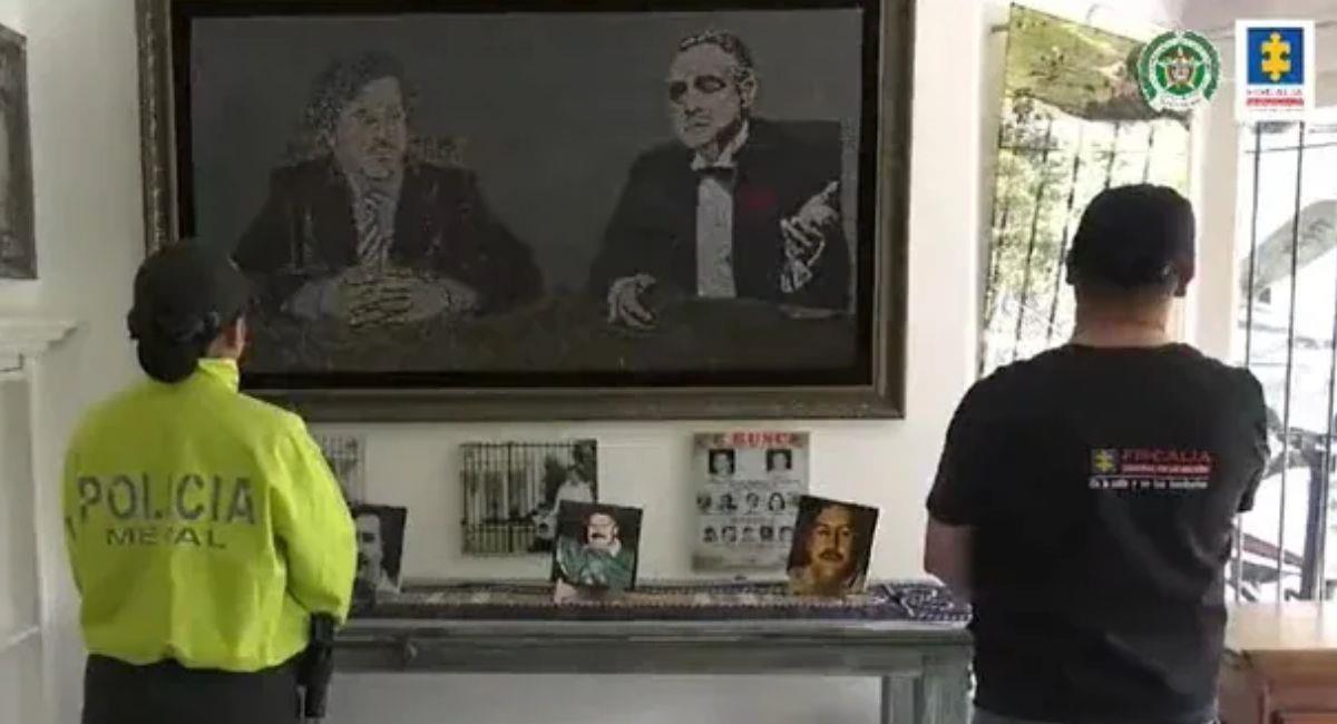 Con el Esmad desalojan a la familia de Pablo Escobar de su casa museo. Foto: Fiscalía General de la Nación