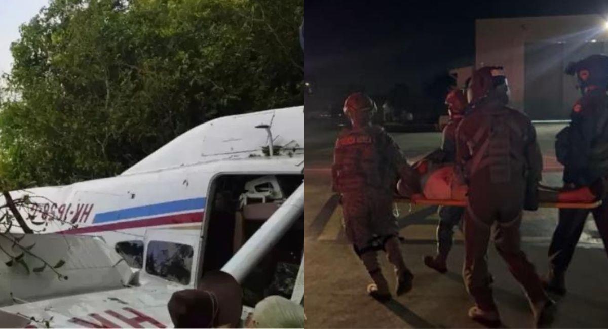 Hallan avioneta accidentada en Casanare: falleció la esposa del piloto. Foto: Twitter