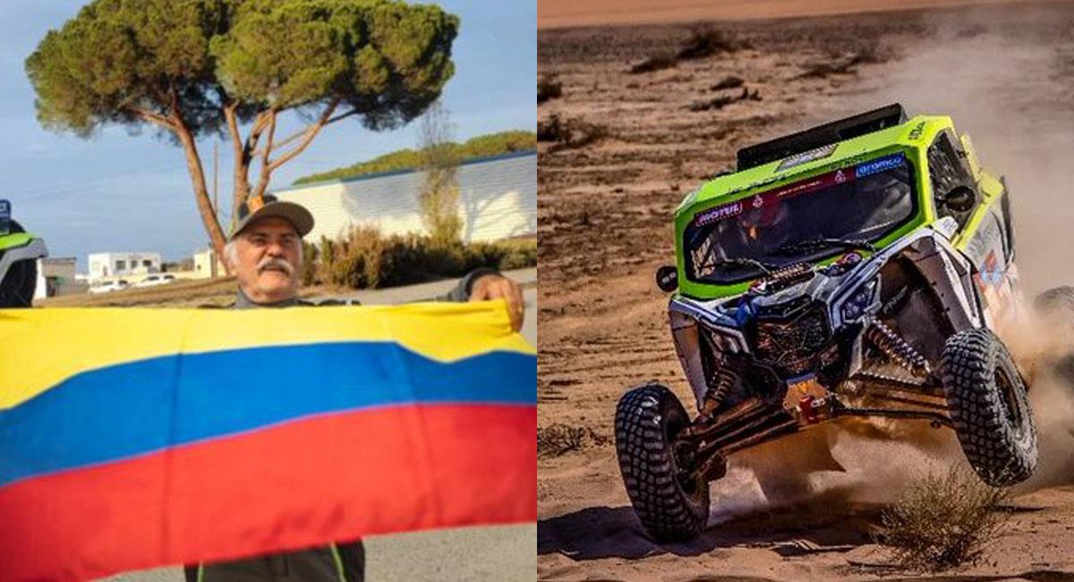 Javier Vélez es un antioqueño, empresario e ingeniero cuya pasión es el automovilismo. Foto: Twitter @raulelcocomarin / @SomosDakar