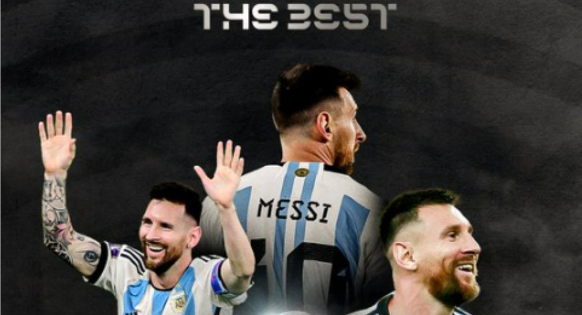 Messi consigue su tercer 'The Best'. Foto: Twitter @CONMEBOL