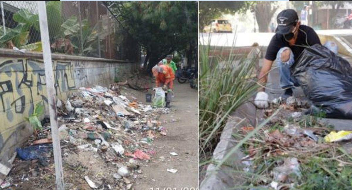 Recolección de basuras. Foto: Alcaldía de Medellín 