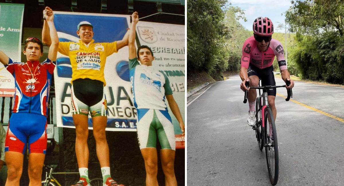 Rigoberto Urán, ganador de la Cásica de San Rafael con Orgullo Paisa, varios años antes de llegar al EF. Foto: Instagram Rigoberto Urán