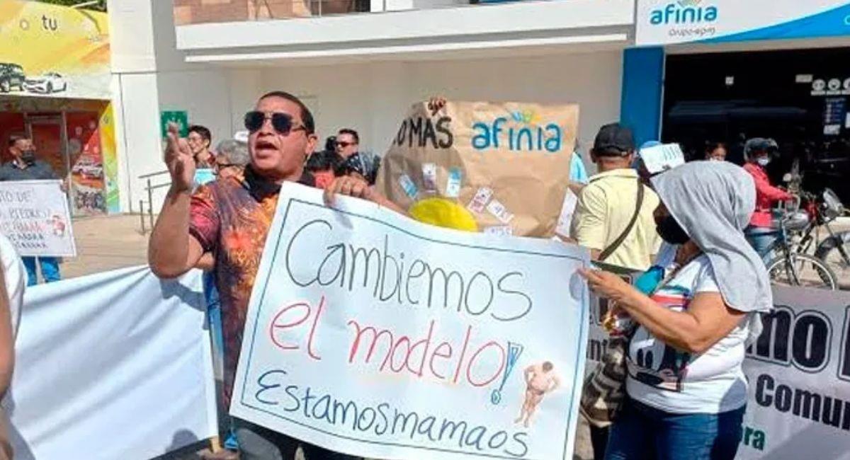 En Valledupar protestarán contra Afinia por altos costos de la energía. Foto: Twitter