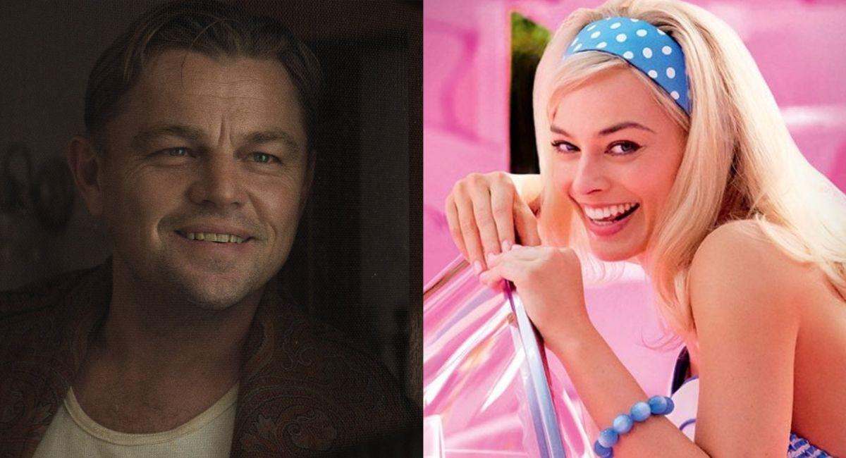Leonardo DiCaprio y Margot Robbie figuran entre las grandes ausencias en los Oscars. Foto: Twitter @AppleFilms y @barbiethemovie