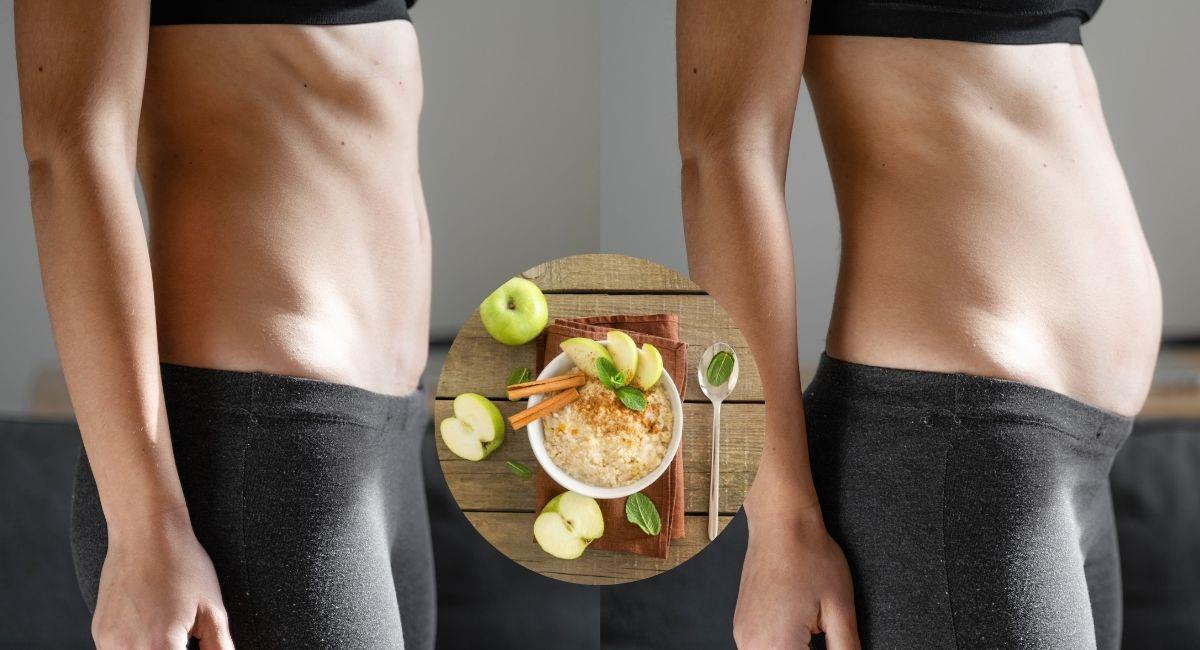 Dile adiós a la hinchazón abdominal con este licuado de avena y manzana. Foto: Shutterstock