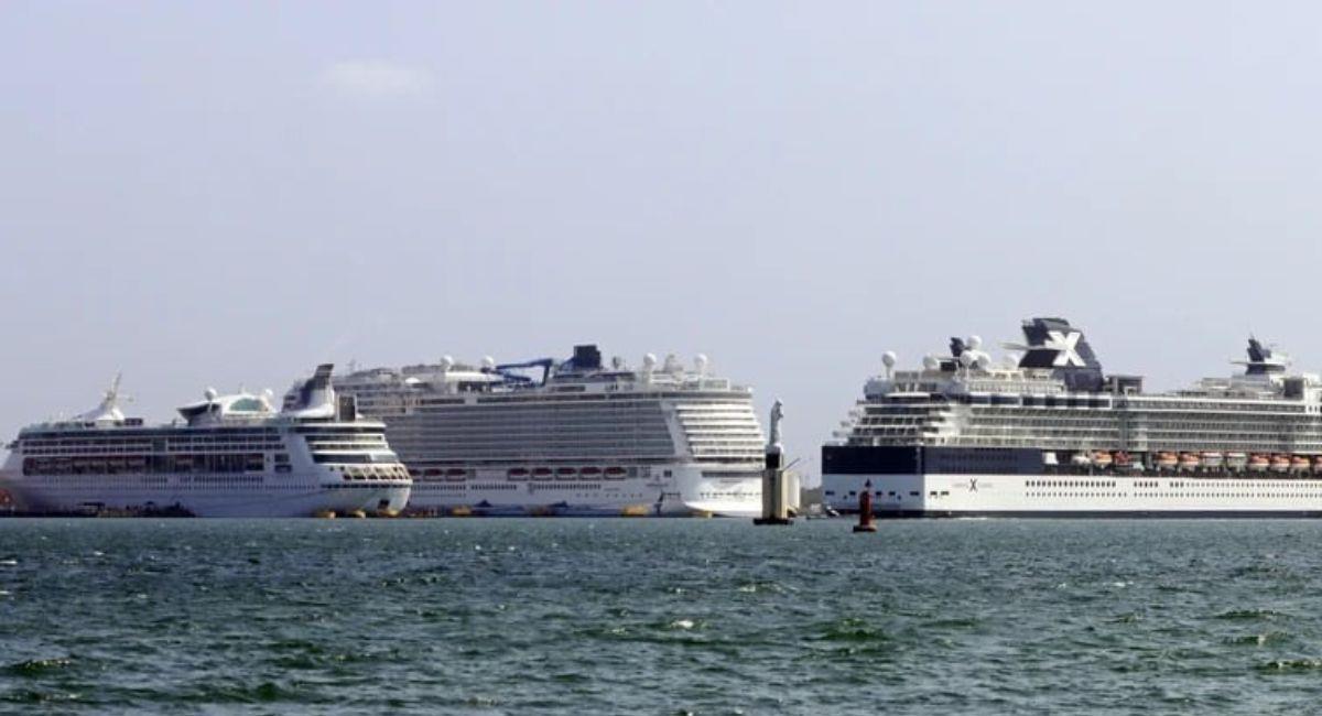 Cruceros en Cartagena. Foto:  EFE/ Ricardo Maldonado Rozo