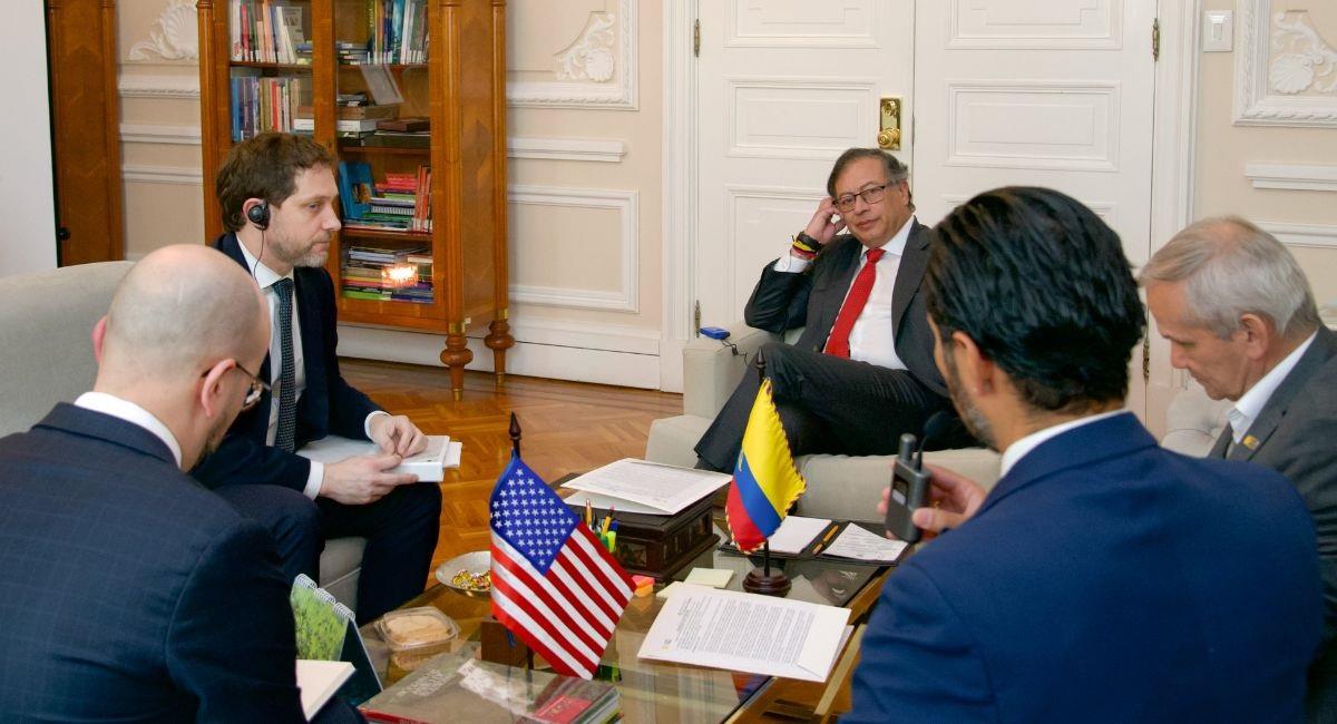 Presidente Petro se reunió con Jon Finer, Consejero de Seguridad Nacional de EE.UU. Foto: Twitter @infopresidencia