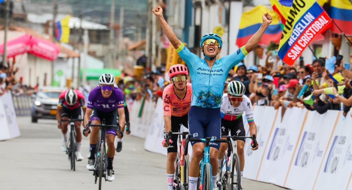 Este miércoles se corrió la segunda etapa del Tour Colombia. Foto: Twitter @fedeciclismocol