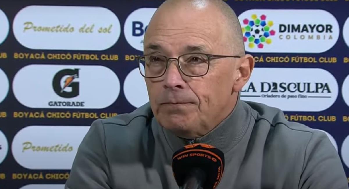 Alfredo Arias, entrenador del Independiente Medellín. Foto: Youtube Dimayor