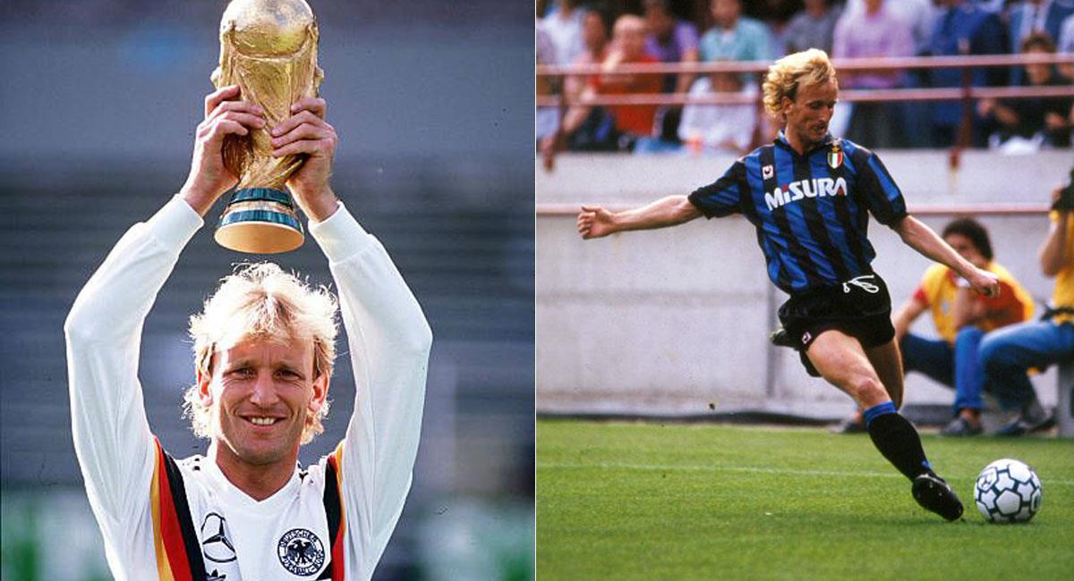 Andreas Brehme fue uno de los grandes jugadores de Alemania y del Inter de Milán. Foto: Twitter @juanma_rguez / @SiavoushF