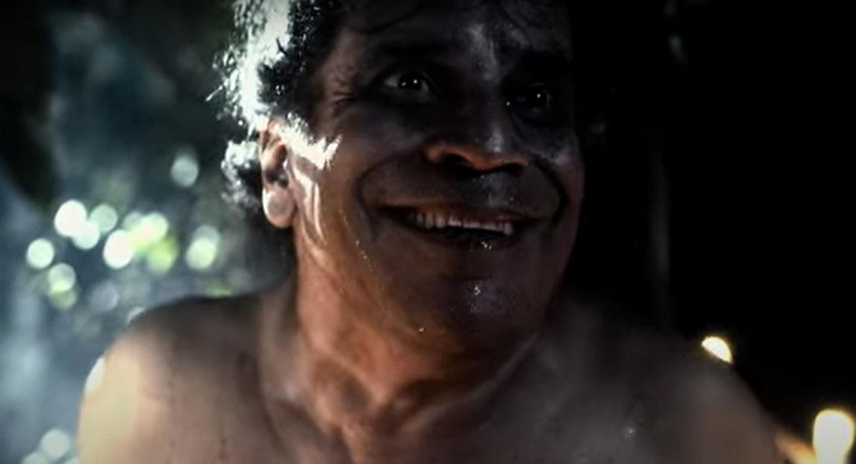 Álvaro Rodríguez interpreta a un brujo en la película colombiana ´Rapunzel, el perro y el brujo´. Foto: Youtube