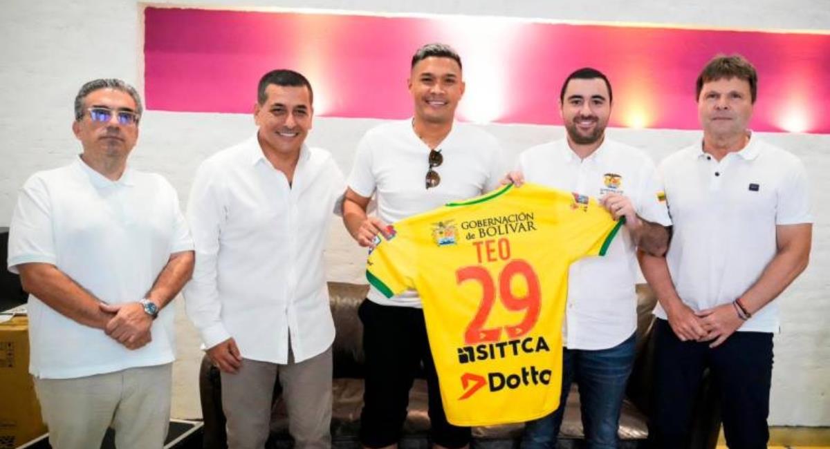 'Teo' ya es nuevo jugador del Real Cartagena. Foto: Twitter @dumek_turbay