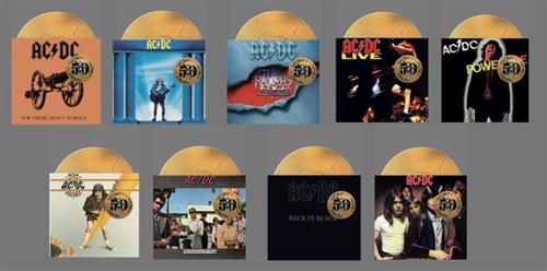 AC/DC celebra sus 50 años en el rock con vinilos dorados edición especial