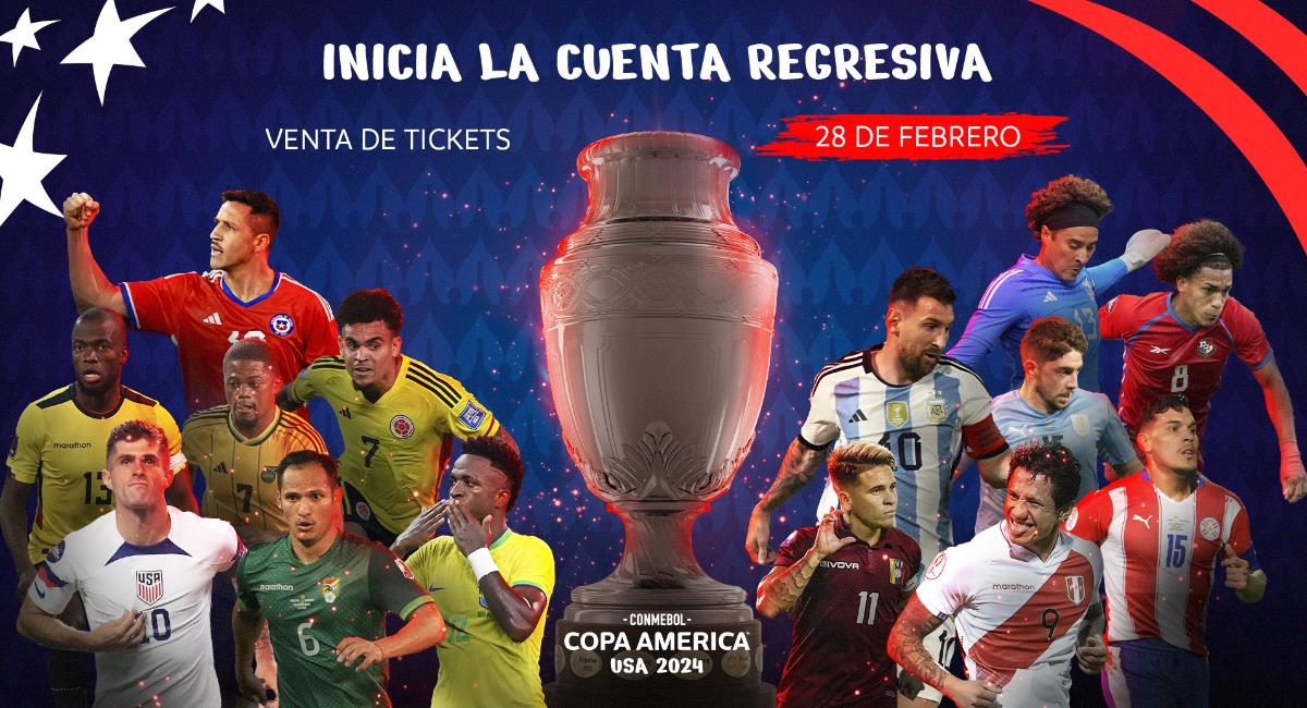 La Copa América se llevará a cabo en Estados Unidos, a mediados de 2024. Foto: Facebook Copa América 2024