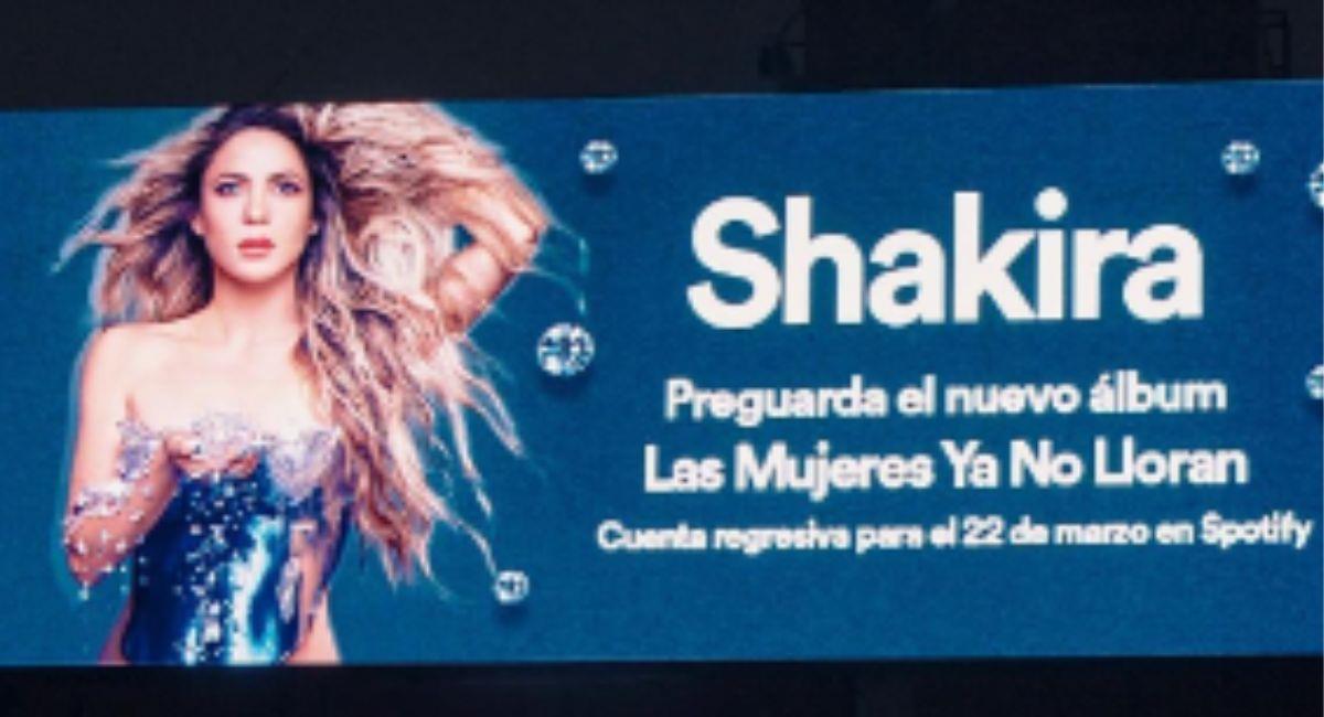 Shakira en Spotify. Foto: Instagram @shakira