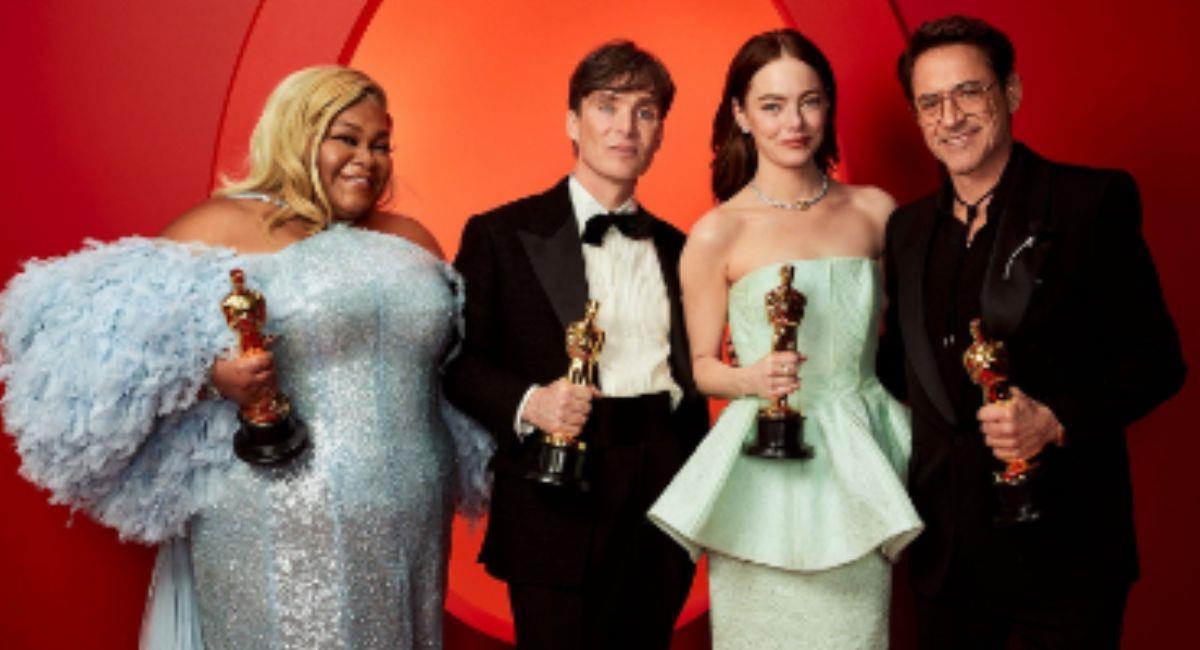 • Cillian Murphy in 'Oppenheimer' (Best Actor)
• Emma Stone in 'Poor Things' (Best Actress)
• Robert Downey Jr. in 'Oppenheimer' (Supporting Actor)
• Da'Vine Joy Randolph in 'The Holdovers' (Supporti. Foto: Instagram @theacademy