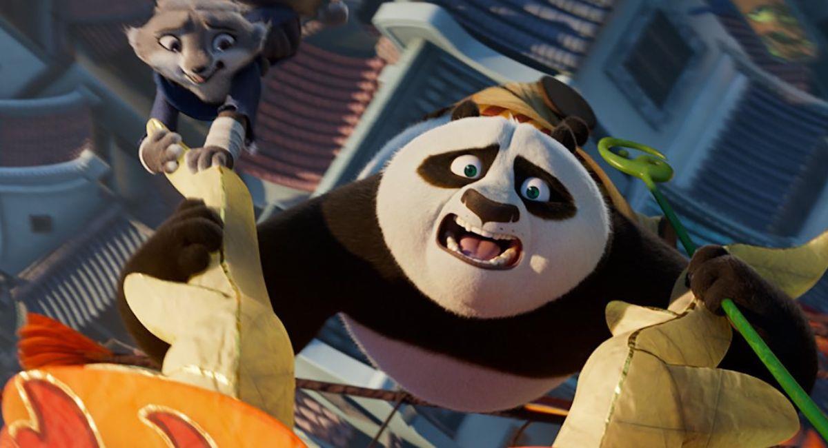 "Kung Fu Panda 4" se estrena esta semana en todos los cines de Colombia. Foto: Twitter @Dreamworks