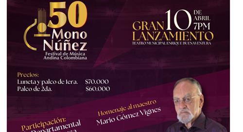 Festival de Música Andina Colombiana 'Mono Núñez' llegará con un concierto espectacular 