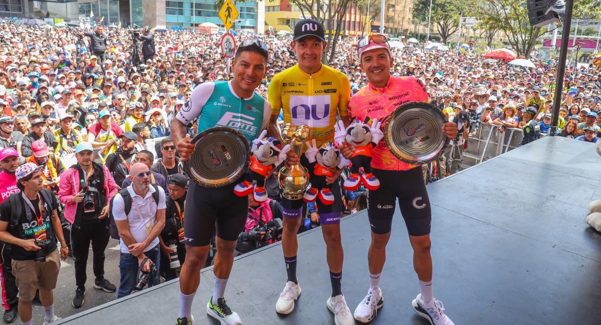 Rodrigo Contreras fue el vencedor del Tour Colombia 2024. Foto: Twitter Tour Colombia