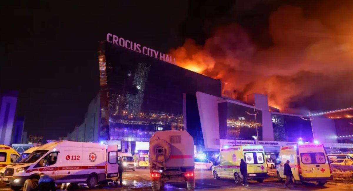 Ataque en Moscú deja 40 muertos y decenas de heridos. Foto: EFE