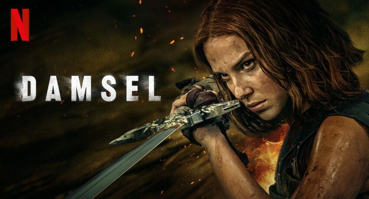 "Damsel" es la película más vista de Netflix en Estados Unidos y gran parte del mundo. Foto: Twitter @netflix