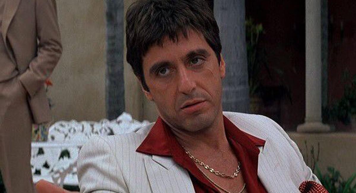 Al Pacino y su memorable papel de Tony Montana en Scarface. Foto: Twitter @MovieEndorser