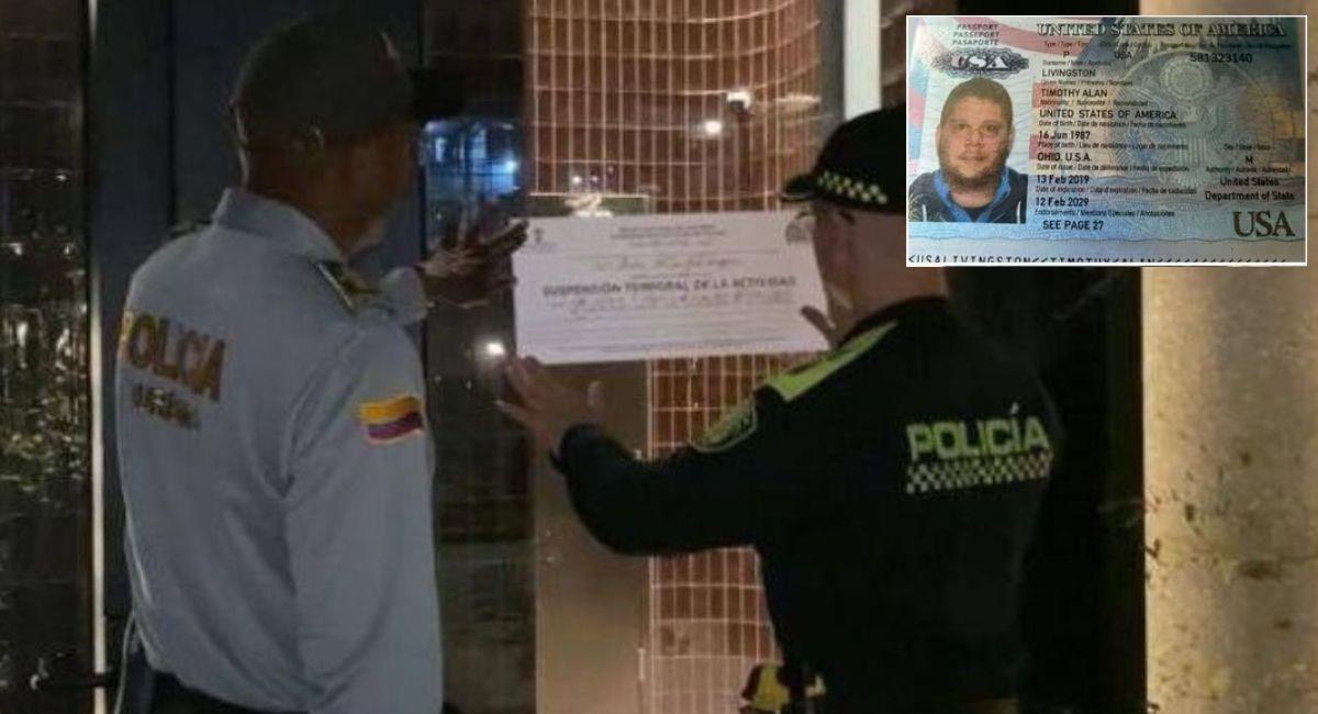 Estadounidense encontrado con dos menores en hotel de Medellín logró salir del país. Foto: Twitter