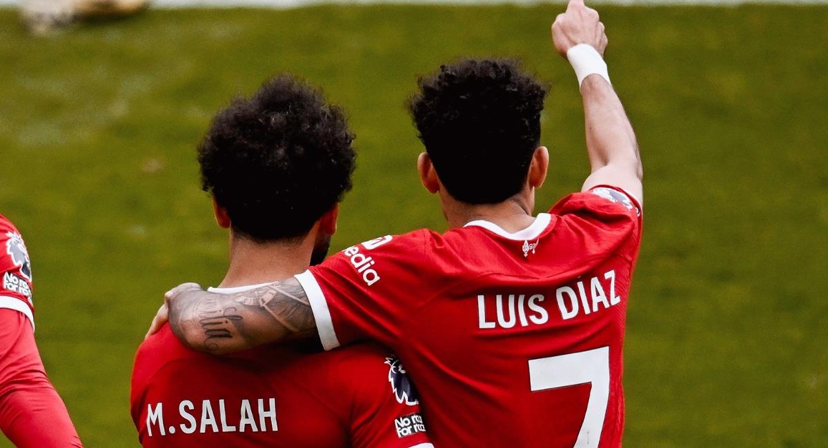 Luis Díaz está muy cerca de conseguir un título más en Inglaterra. Foto: Facebook Liverpool