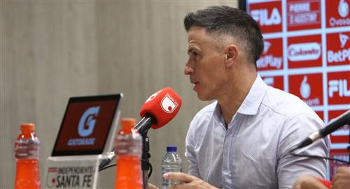 Pablo Peirano demostró su molestia con el arbitraje colombiano
