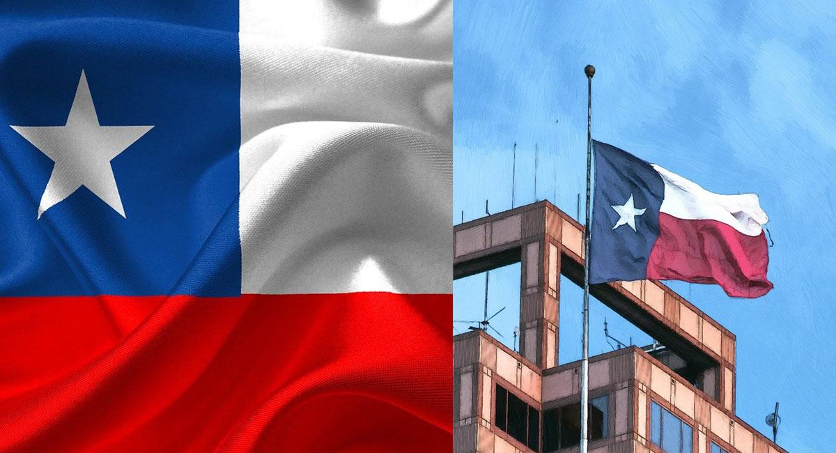 Las banderas de Chile y Texas tienen gran parecido y por eso se confunden. Foto: Pixabay
