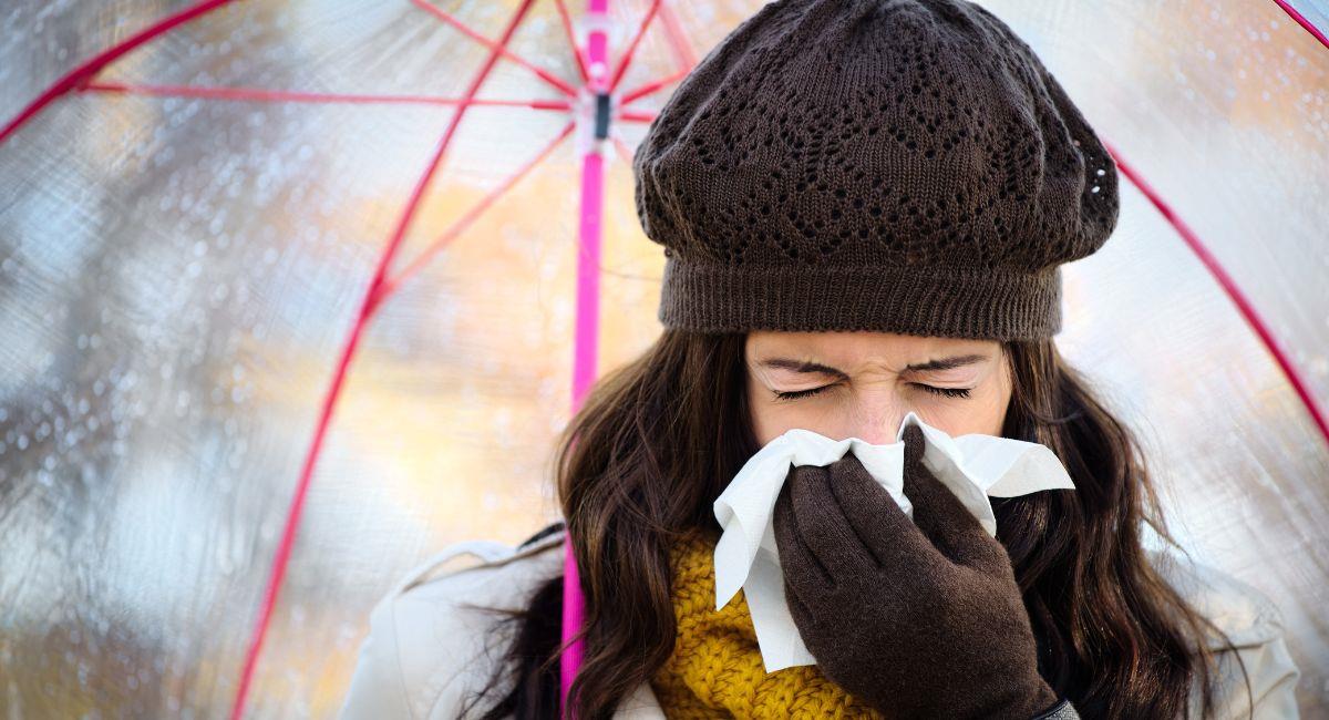 Recomendaciones para protegerse de la gripe en días lluviosos. Foto: Shutterstock